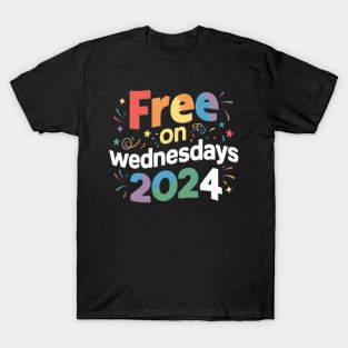 Free On Wednesdays 2024 Election Funny Trump Biden Sayings T-Shirt